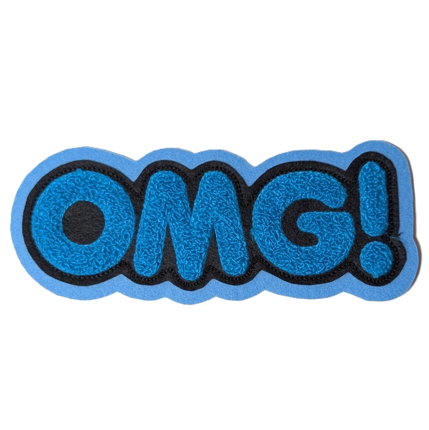 OMG! Chenille Patch - Sew On - Multiple Color Choices