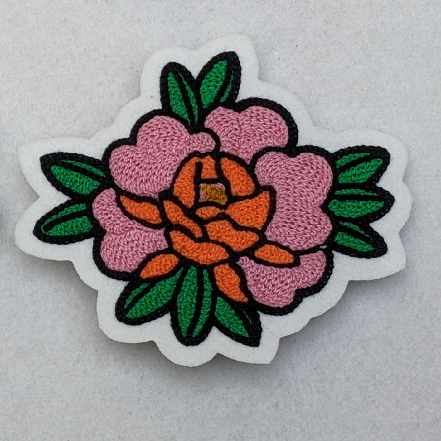 Chainstitch Peony Patch- Sew On