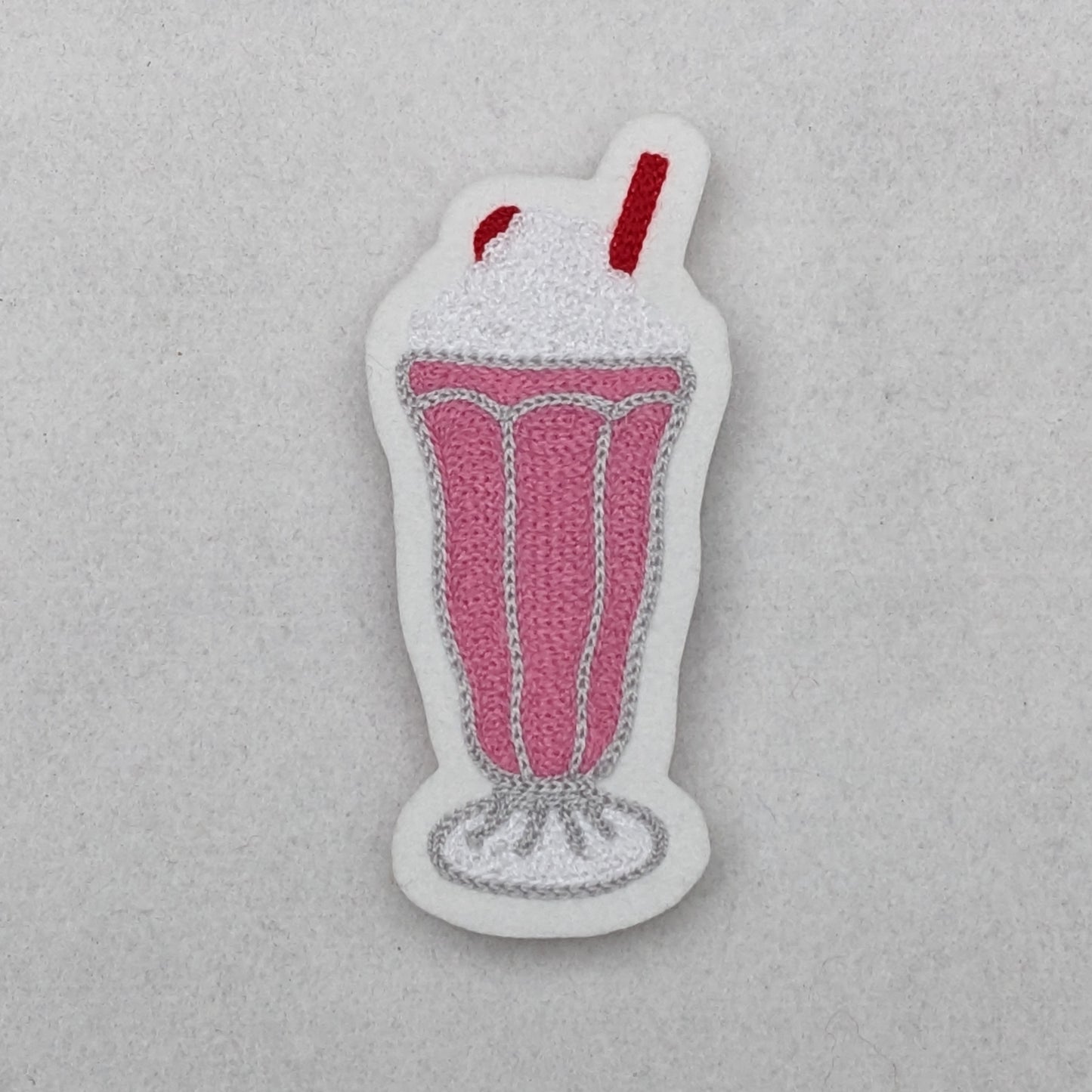 Malt Shop Milkshake Chainstitch Patch