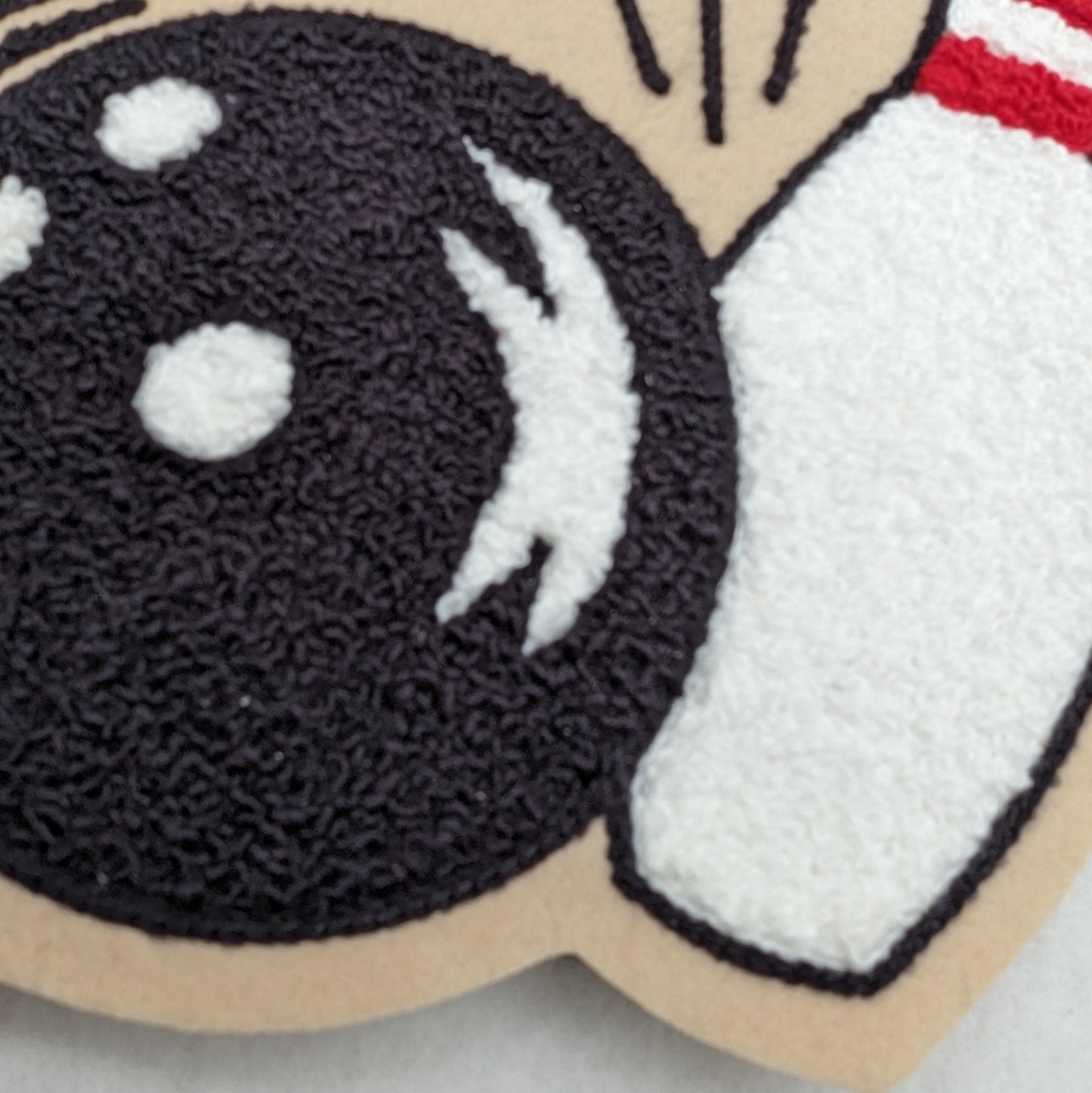 Vintage Style Chenille Bowling Patch