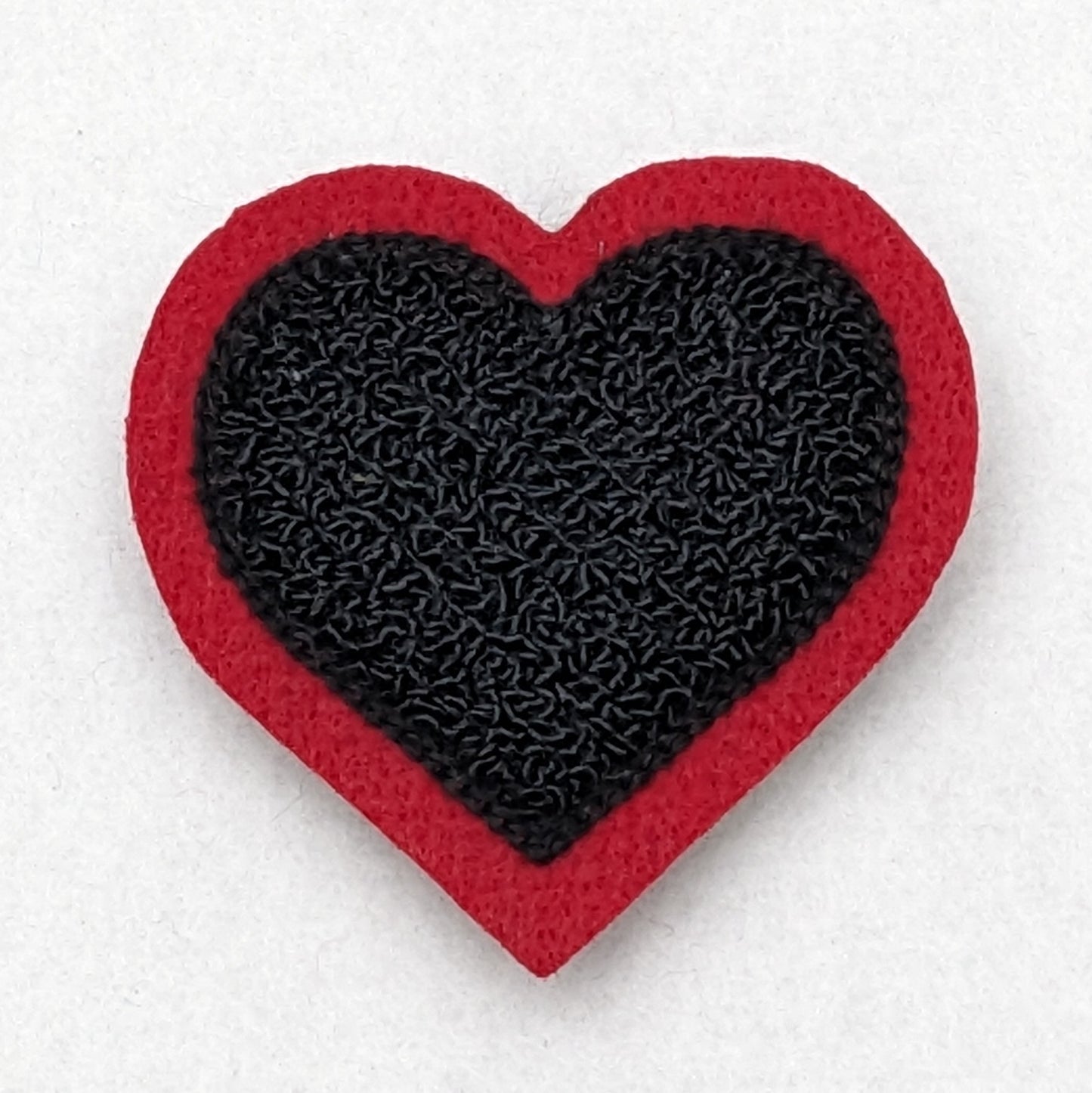 Super Cute Small Chenille Heart Patch - Sew On - Available In Different Colors!