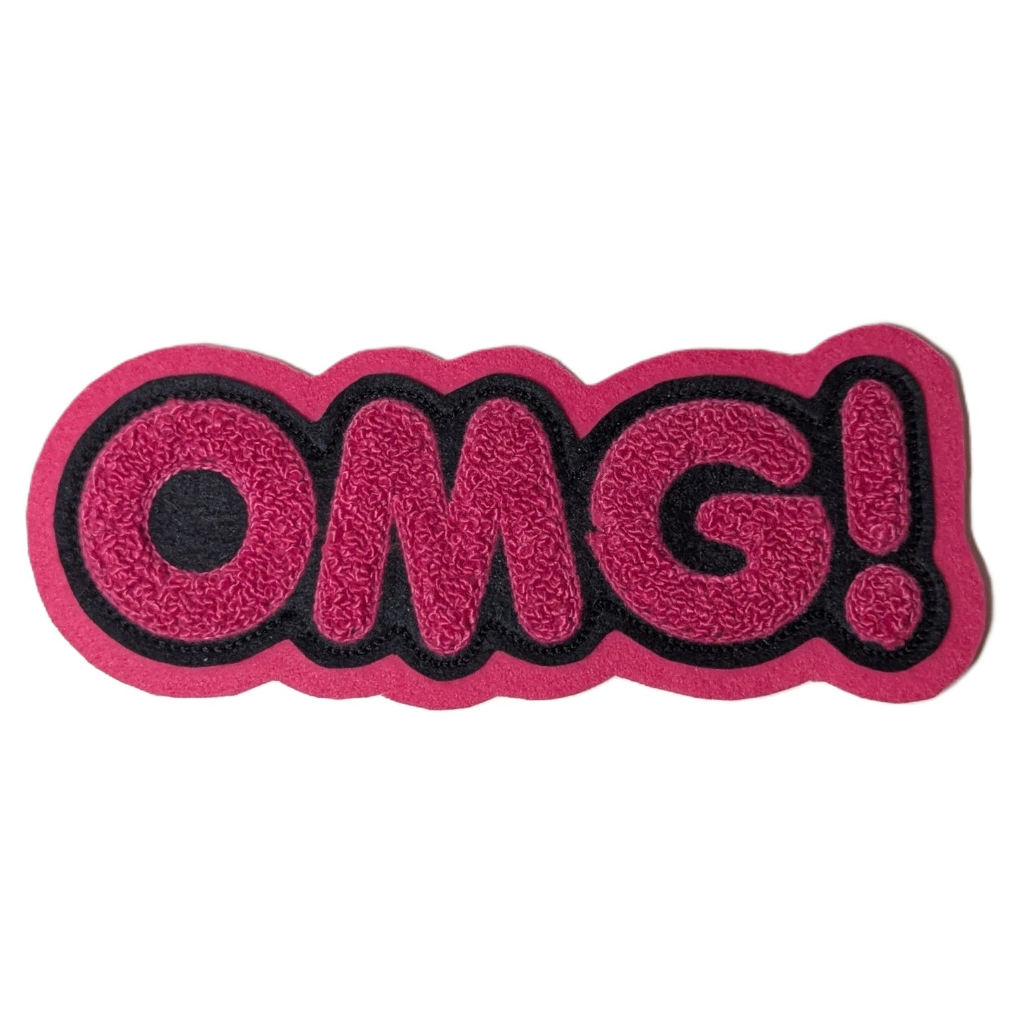 OMG! Chenille Patch - Sew On - Multiple Color Choices