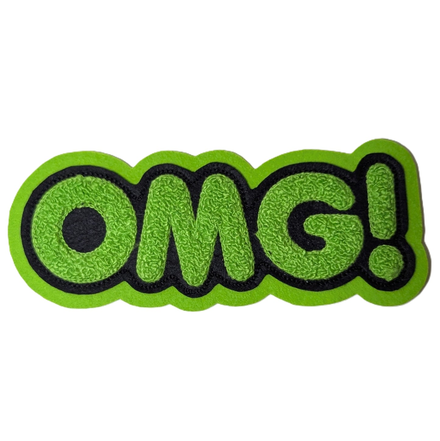 OMG! Chenille Patch - Sew On - Multiple Color Choices