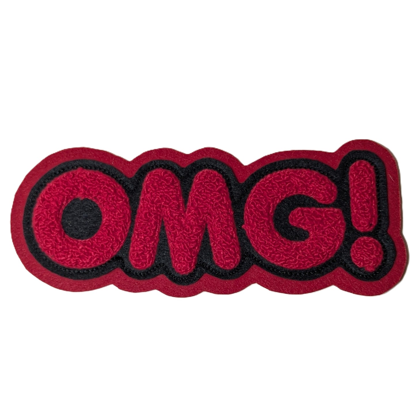 OMG! Chenille Patch - Sew On - Multiple Color Choices