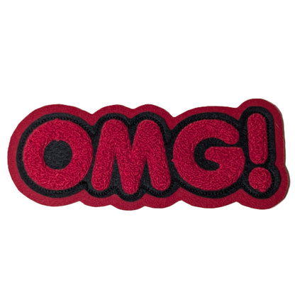 OMG! Chenille Patch - Sew On - Multiple Color Choices
