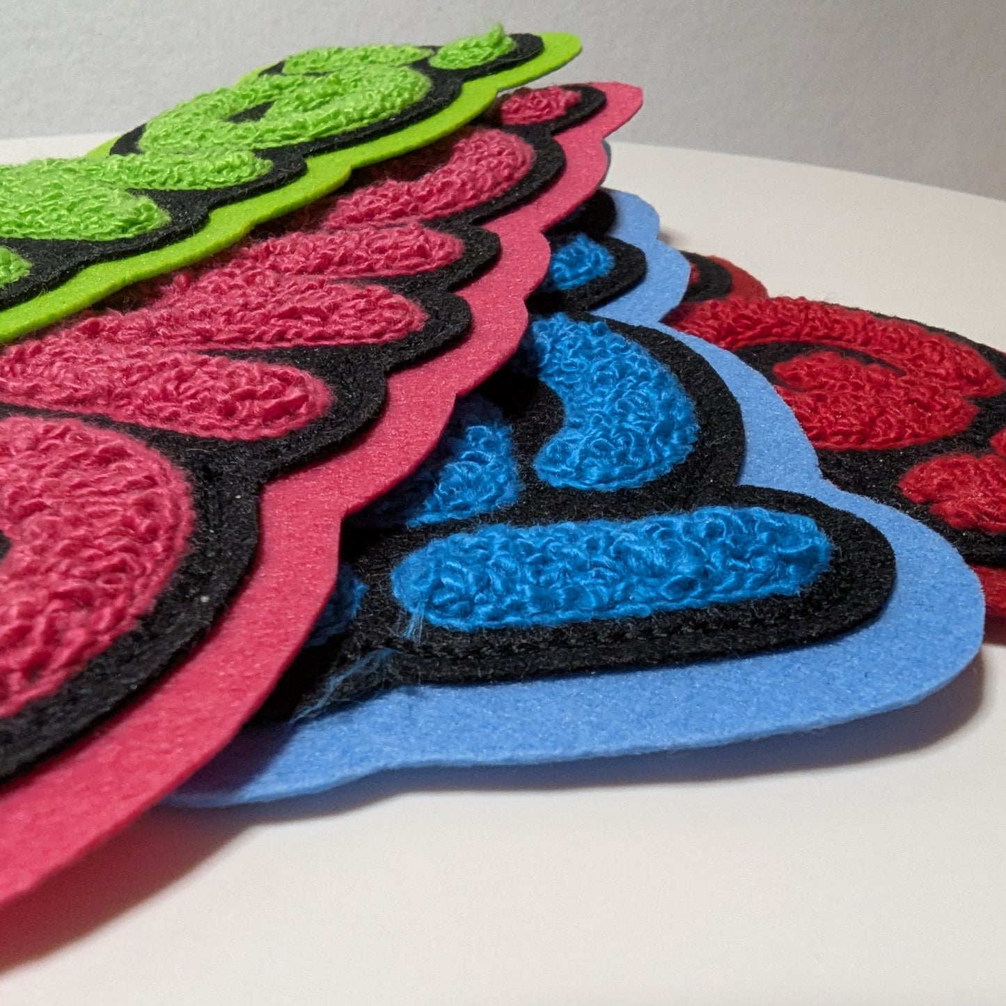 OMG! Chenille Patch - Sew On - Multiple Color Choices