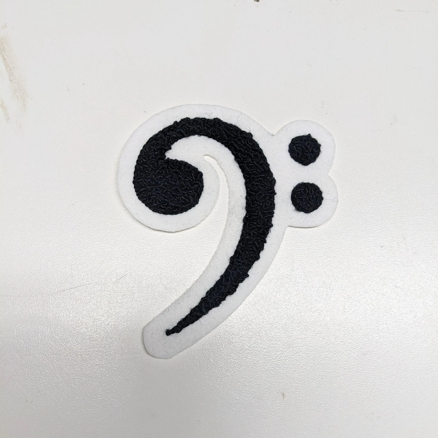 Musical Chenille Patches - Treble Clef, Eighth Note or Double Eighth Note