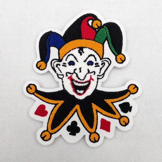 Large Chenille Vintage Style Jester Patch