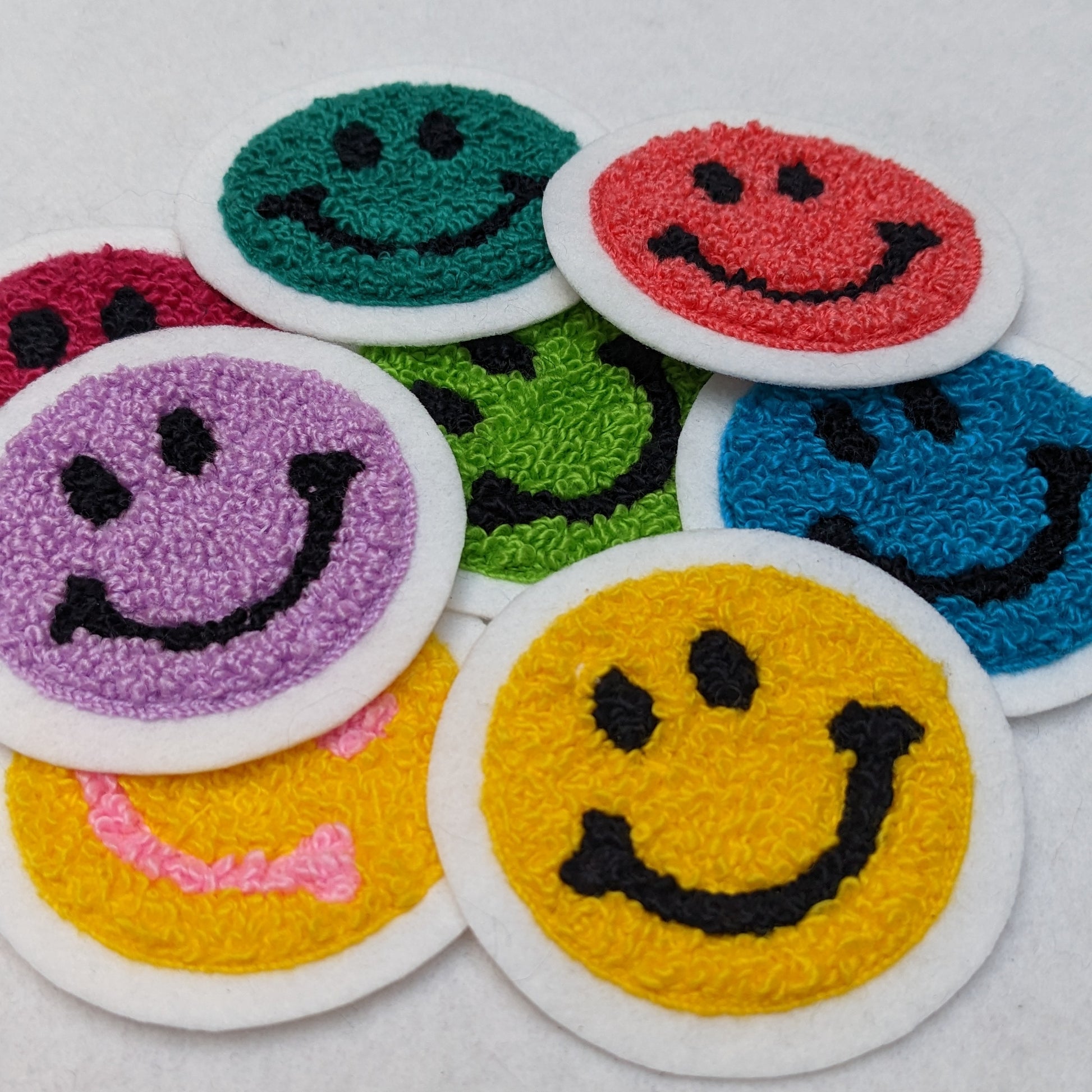 Super fun colorful chenille embroidered patches.