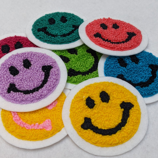 Super fun colorful chenille embroidered patches.