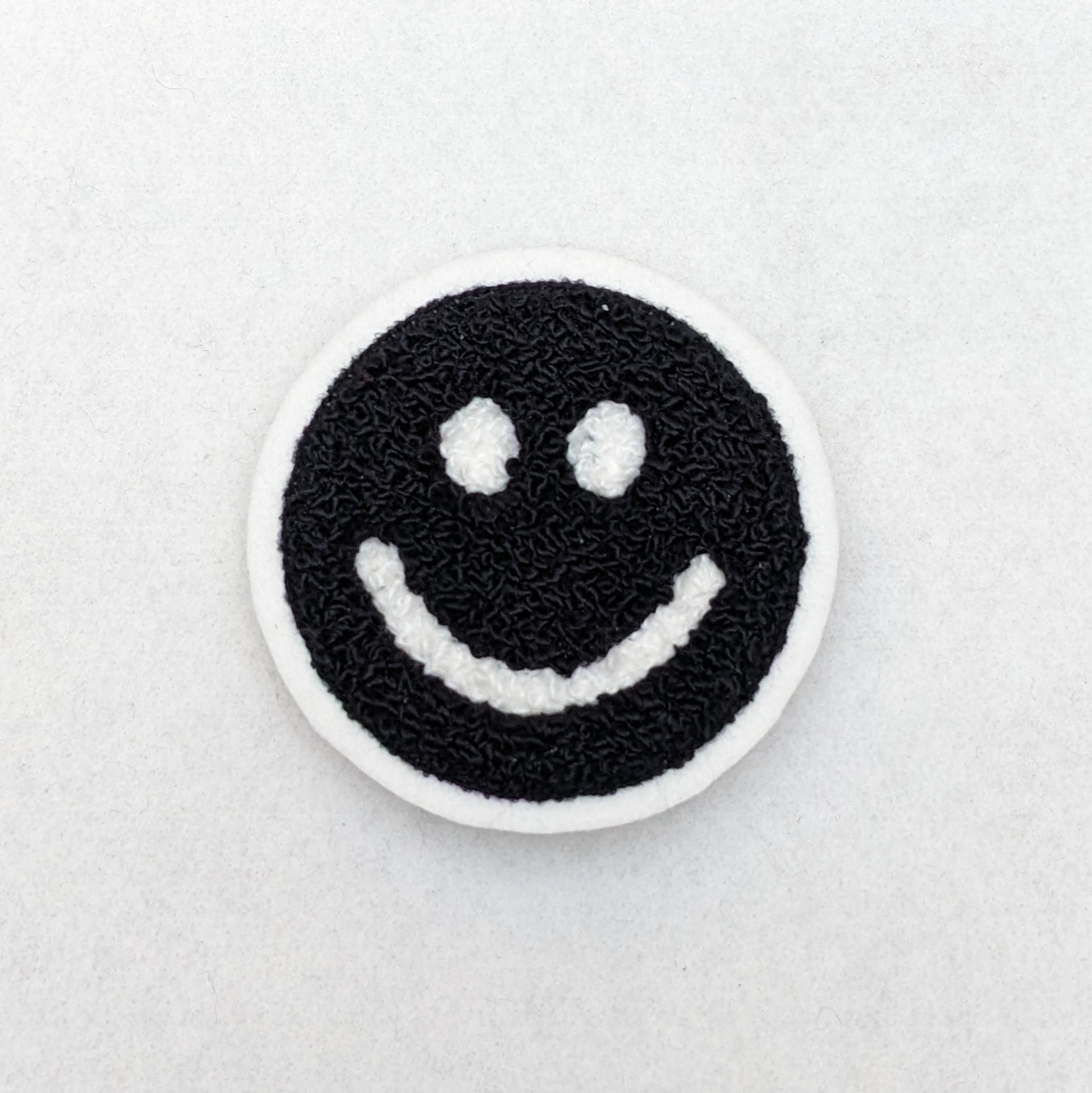 3 Inch Smiley Face Chenille Patch - Sew On - Pinsetter Alley