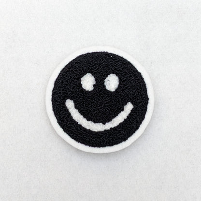 3 Inch Smiley Face Chenille Patch - Sew On - Pinsetter Alley