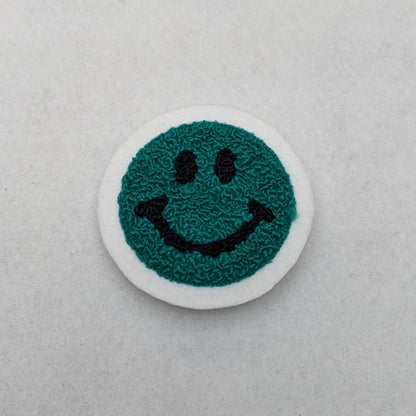 Cute Small Smiley Face Chenille Patch - Sew On - Available In Different Colors!