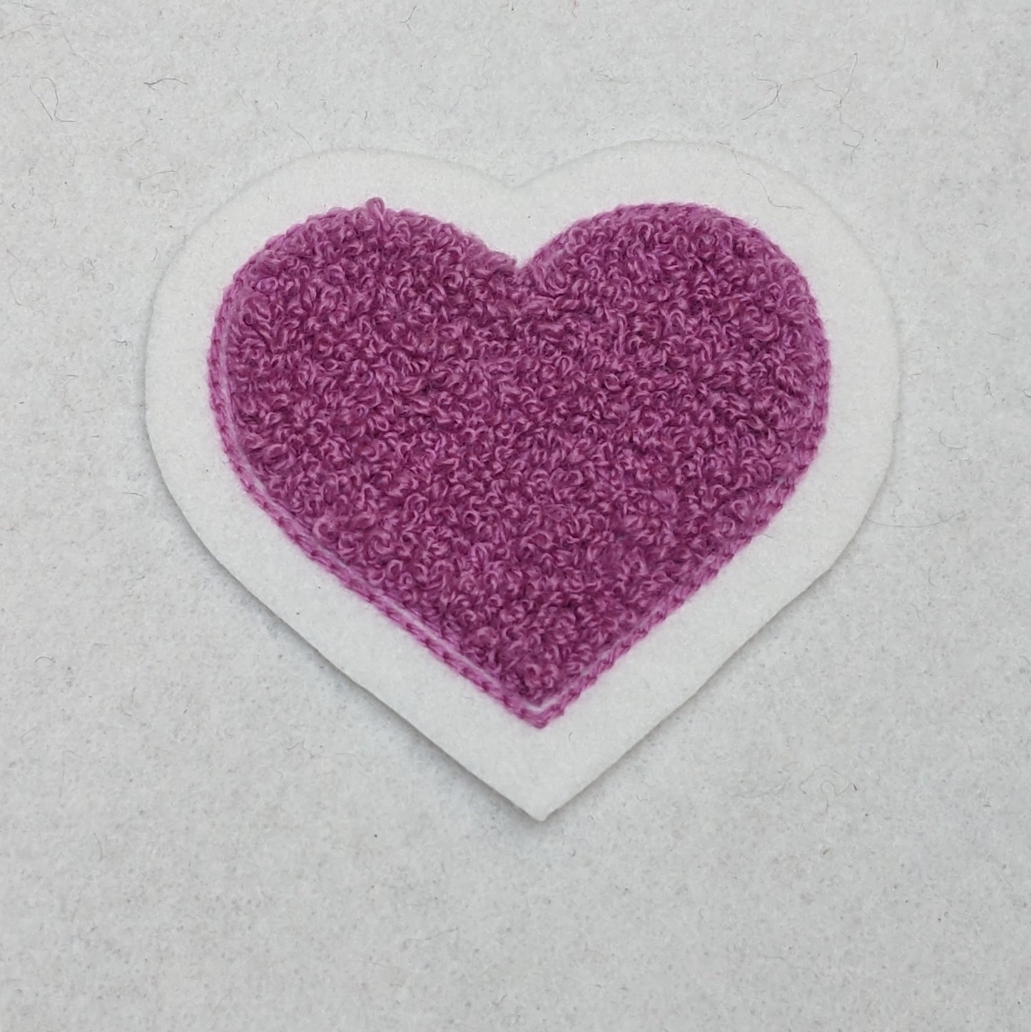 Super Cute Small Chenille Heart Patch - Sew On - New Limited Edition Colors!