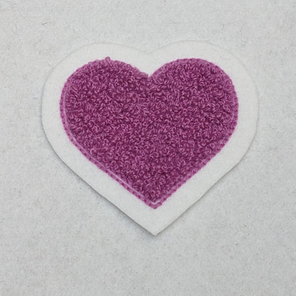 Super Cute Small Chenille Heart Patch - Sew On - New Limited Edition Colors!