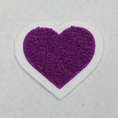 Super Cute Small Chenille Heart Patch - Sew On - New Limited Edition Colors!