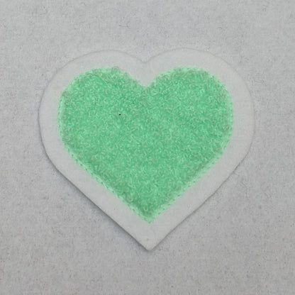 Super Cute Small Chenille Heart Patch - Sew On - New Limited Edition Colors!