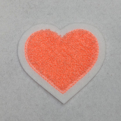 Super Cute Small Chenille Heart Patch - Sew On - New Limited Edition Colors!