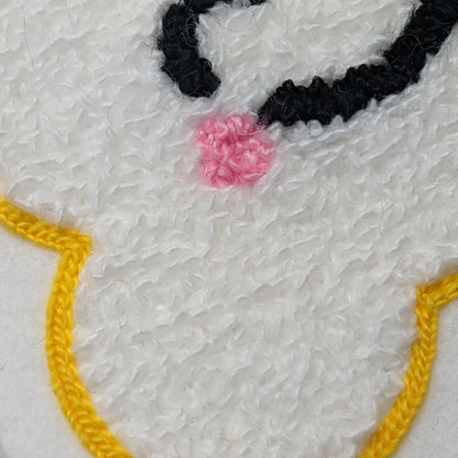 Fuzzy Chenille Kawaii Cloud Patch - Sew On