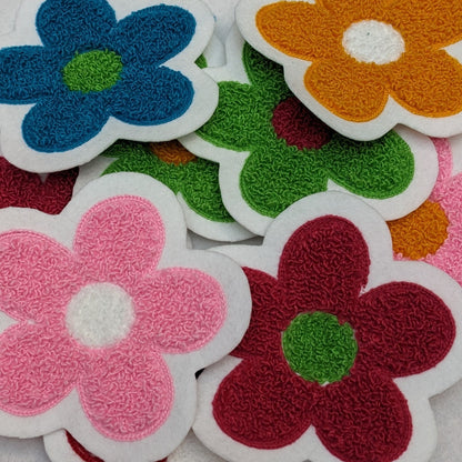 Daisy Chenille Patch - Sew On - Available In Different Colors!