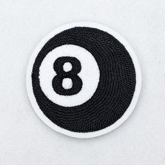 8 Ball Chainstitch Patch - Pinsetter Alley