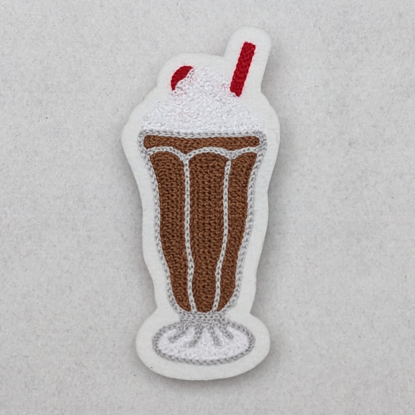 Malt Shop Milkshake Chainstitch Patch