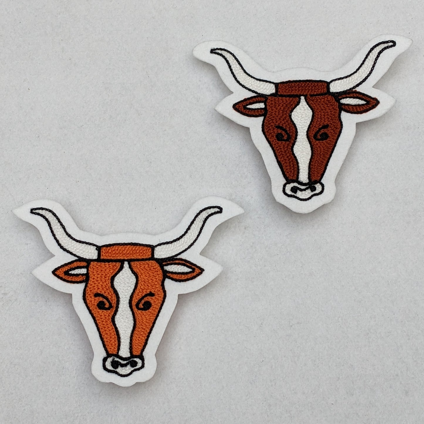 Vintage Style Chainstitch Steer Head Patch - Sew On