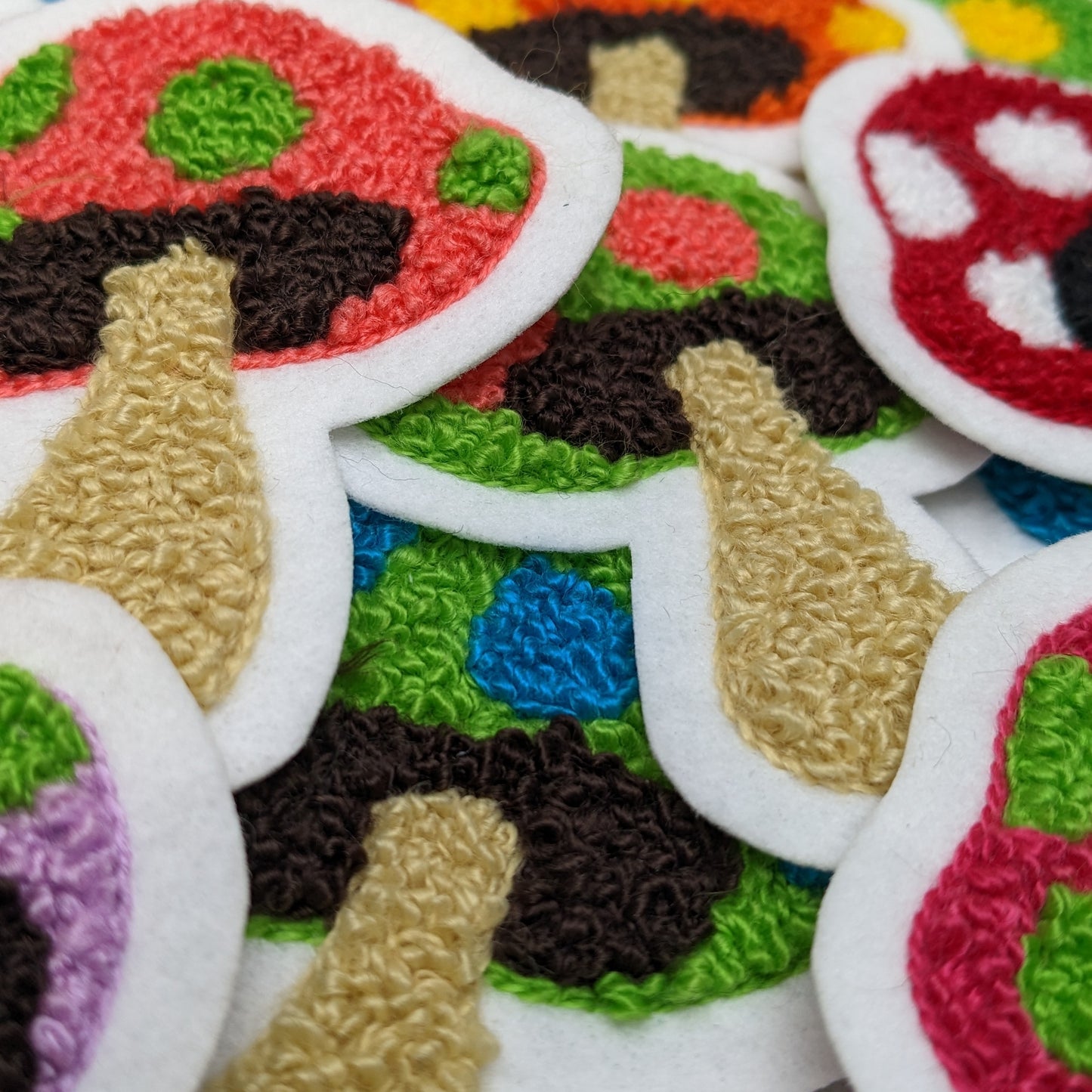 Mushroom Chenille Patch - Sew On - Available In Different Colors!