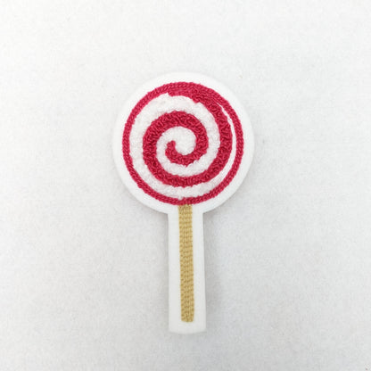 Sweet Treat Chenille Lollipop Letterman Style Patches!
