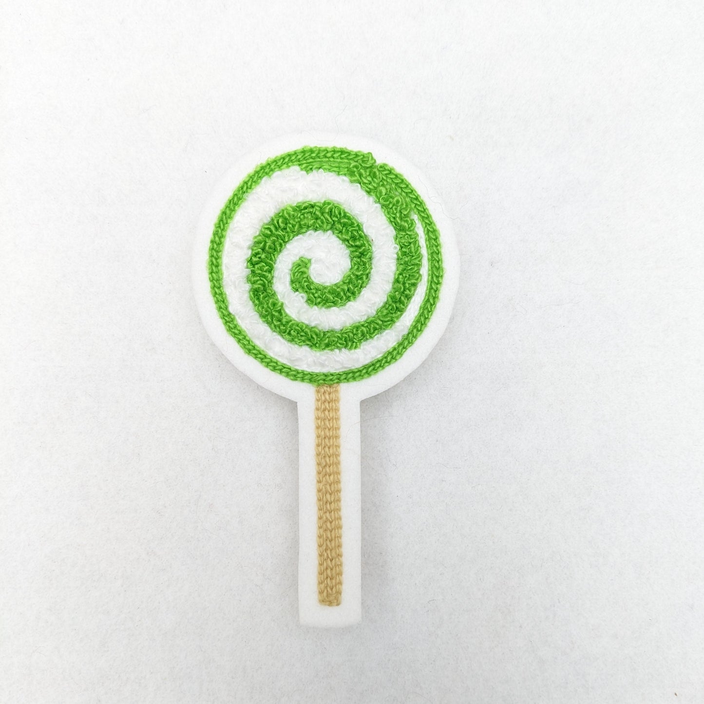 Sweet Treat Chenille Lollipop Letterman Style Patches!