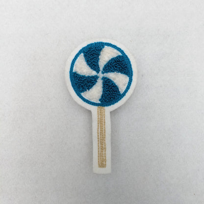 Sweet Treat Chenille Lollipop Letterman Style Patches!
