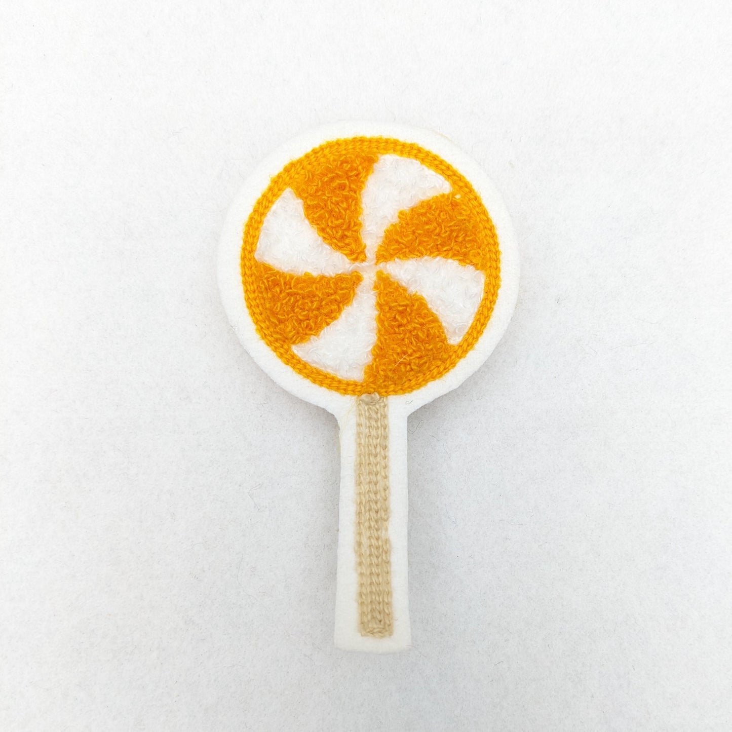 Sweet Treat Chenille Lollipop Letterman Style Patches!