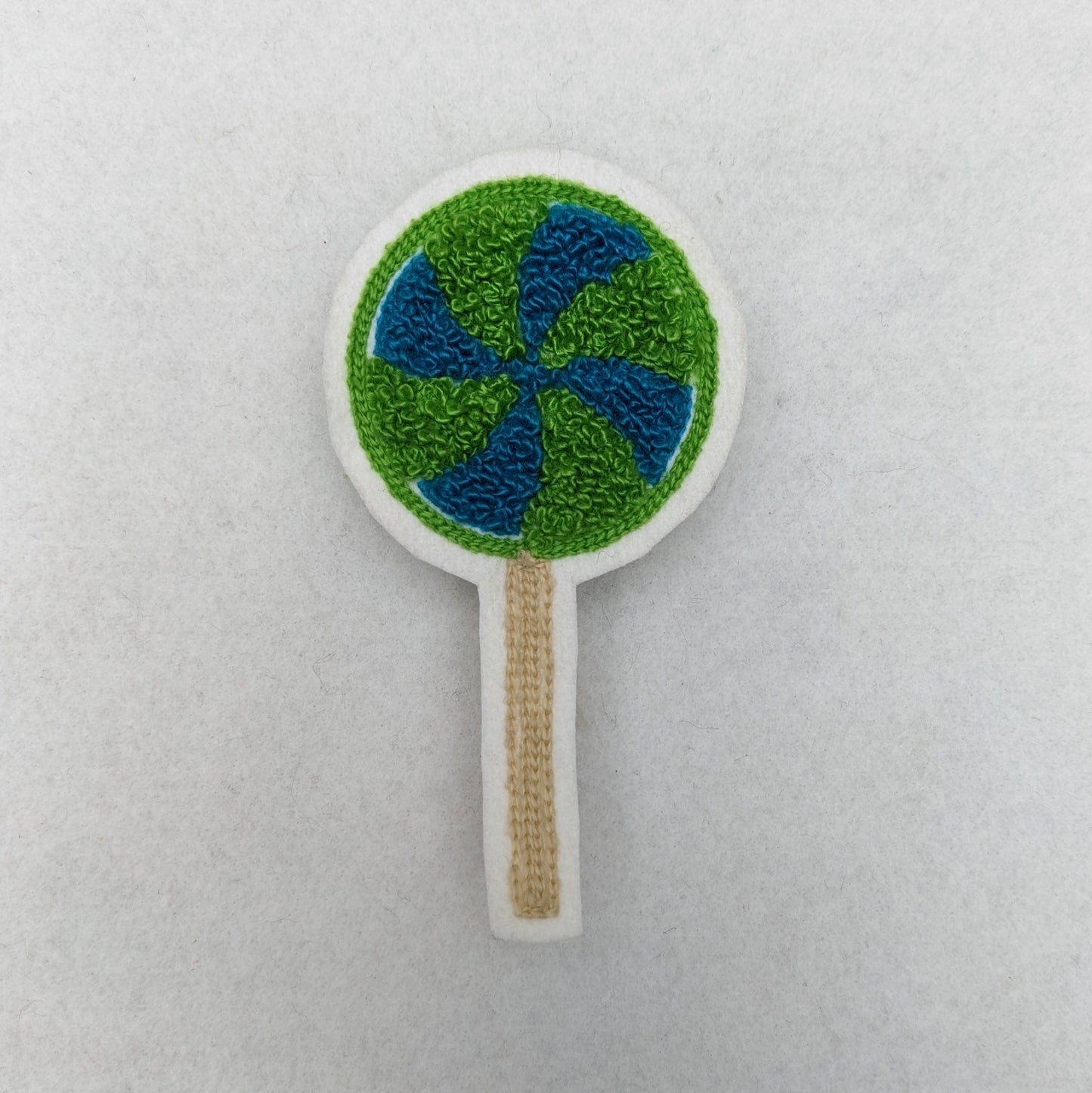 Sweet Treat Chenille Lollipop Letterman Style Patches!