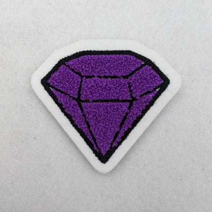Chenille Diamond Patch - Sew On Jewel Shape - New!