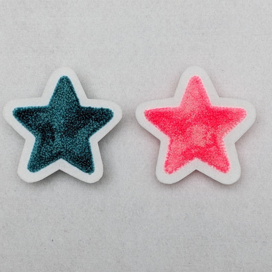 Tie Dye Style Star Chenille Patch - Sew On - Available In Different Colors!