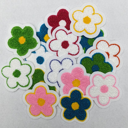 Small Daisy Chenille Patch - Sew On - Available In Different Colors!