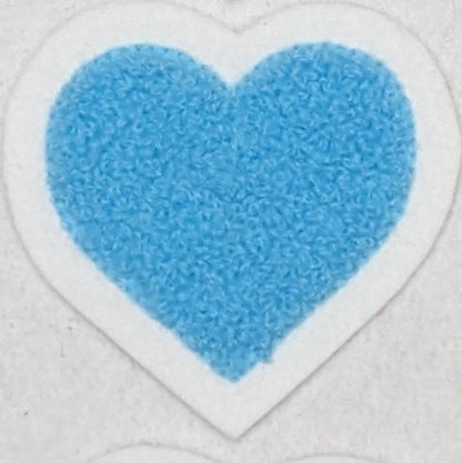 Super Cute Small Chenille Heart Patch - Sew On - Available In Different Colors!