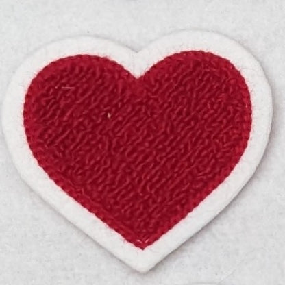 Super Cute Small Chenille Heart Patch - Sew On - Available In Different Colors!