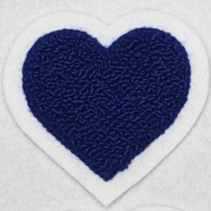 Super Cute Small Chenille Heart Patch - Sew On - Available In Different Colors!
