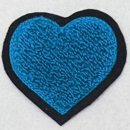 Super Cute Small Chenille Heart Patch - Sew On - Available In Different Colors!