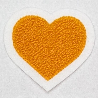 Super Cute Small Chenille Heart Patch - Sew On - Available In Different Colors!