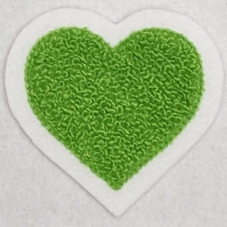 Super Cute Small Chenille Heart Patch - Sew On - Available In Different Colors!