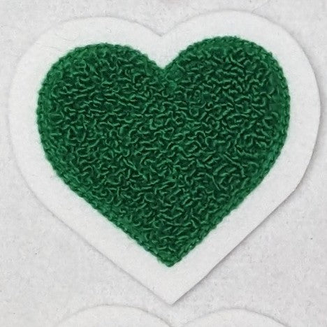 Super Cute Small Chenille Heart Patch - Sew On - Available In Different Colors!