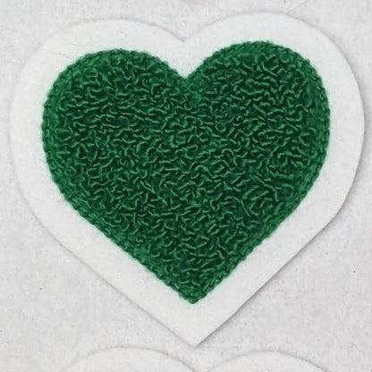 Super Cute Small Chenille Heart Patch - Sew On - Available In Different Colors!