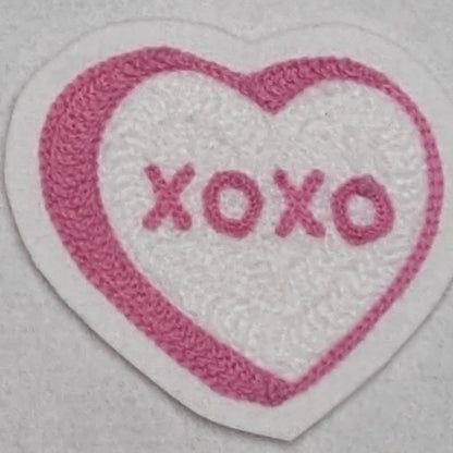Conversation Heart Chainstitch Patch